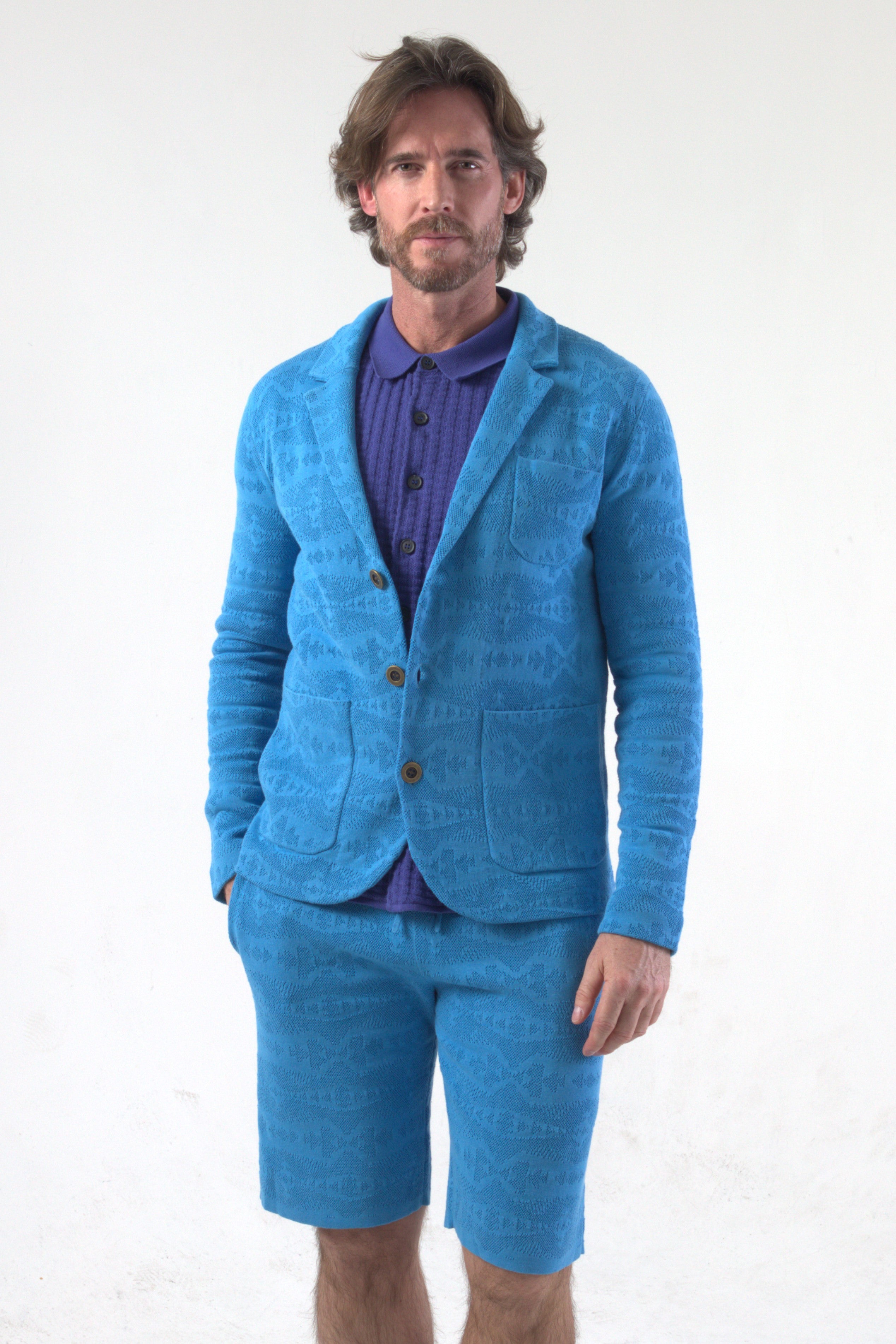 Sweater Knitted Blazer + Shorts