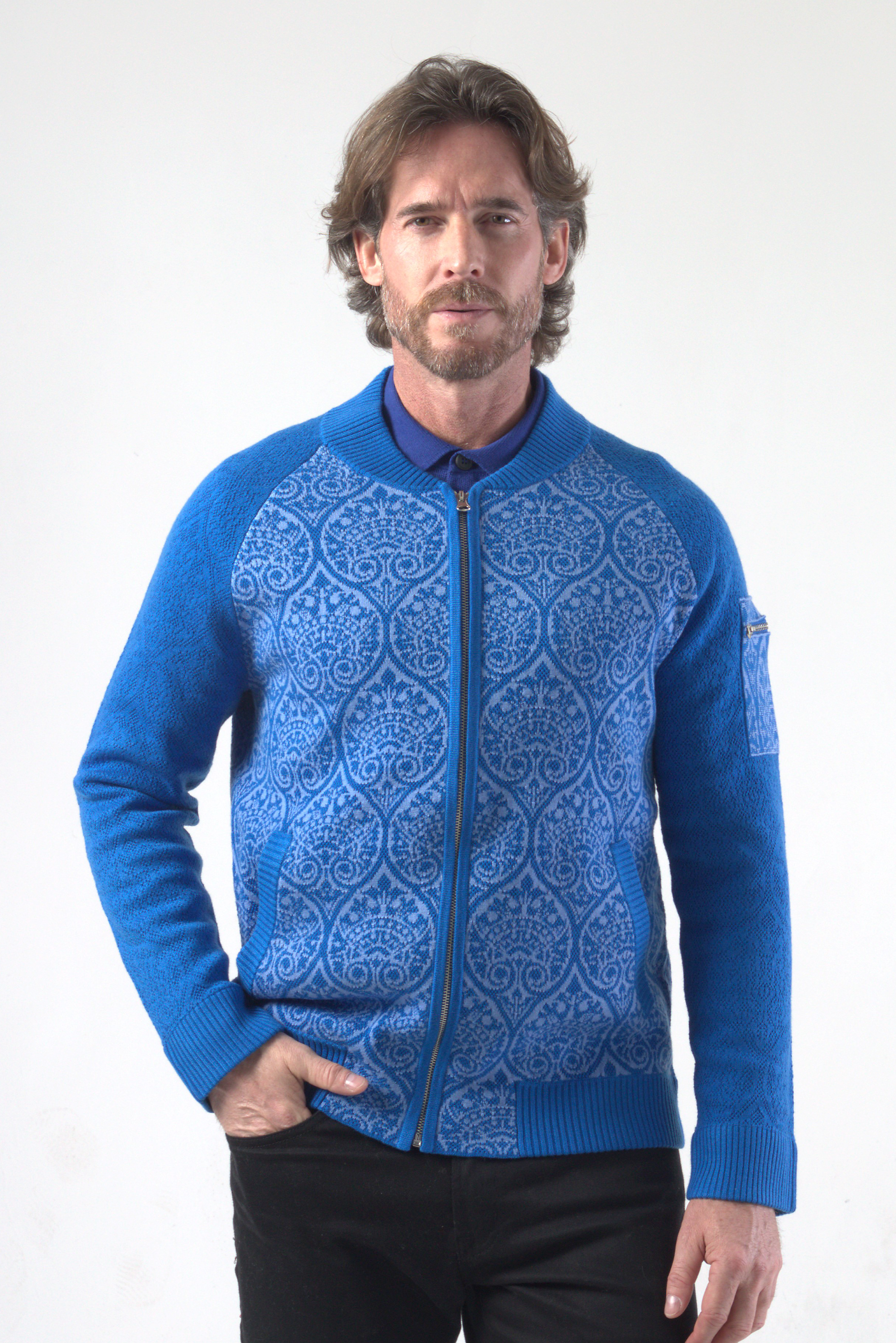 Sweater Knitted Bomber Jacket